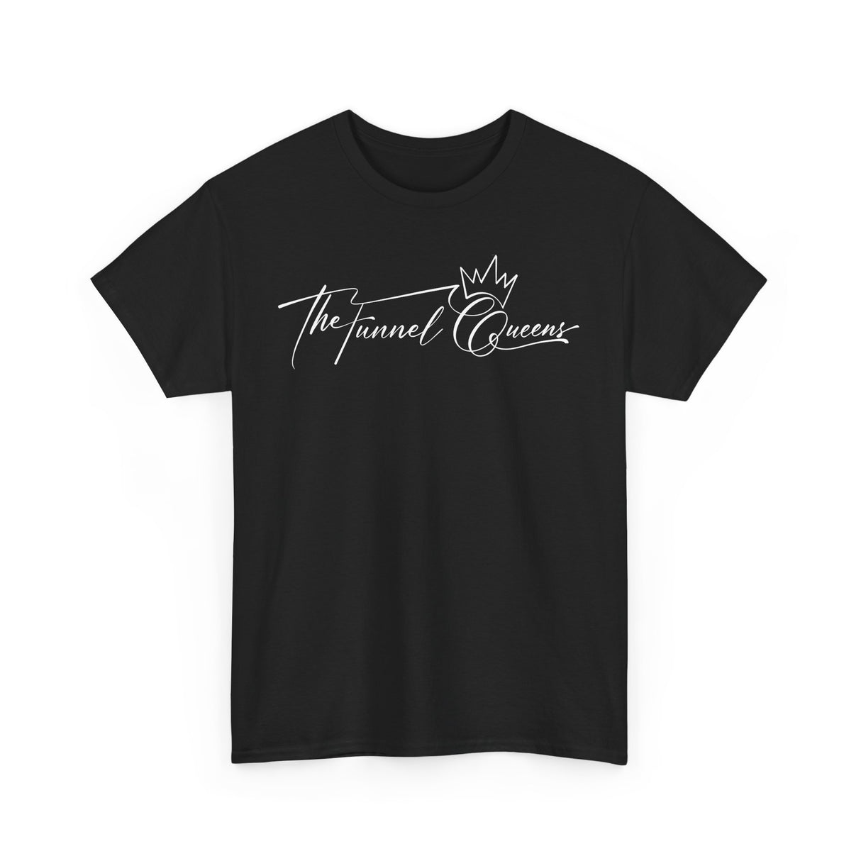 The Funnel Queens Unisex Heavy Cotton Tee - Cozy Casual Wear, Gift for Friends, Men’s & Women’s Apparel, Summer Essentials, Birthday, Everyday Style