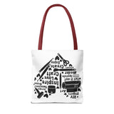 Crafting Love Quotes Heart Tote Bag